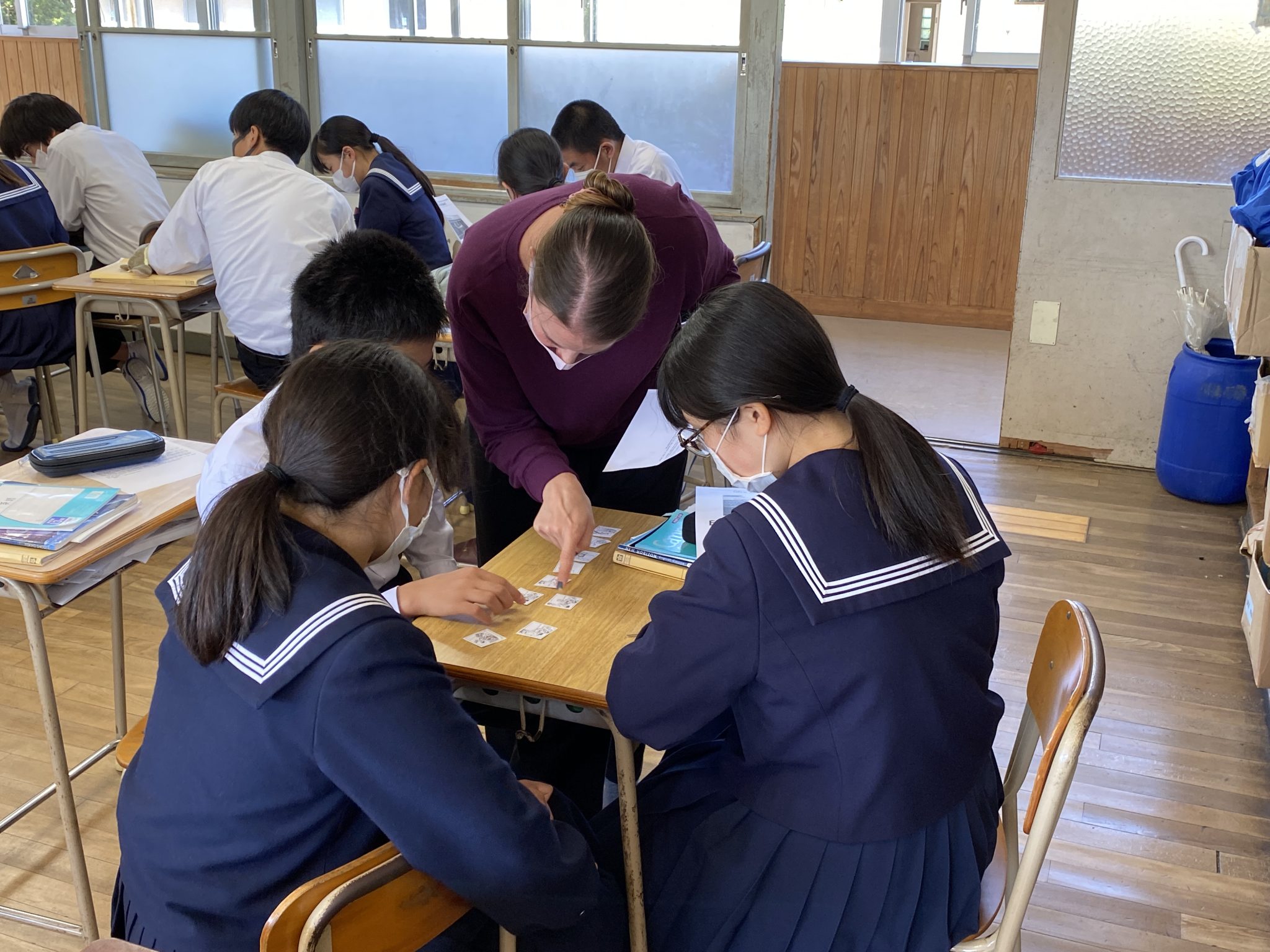 山陽小野田市立厚狭中学校にて出前授業を行いました。 サビエル高等学校